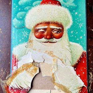 Vtg Bancroft & Co Father Christmas & Ricky the Rabbit 1961 Vojtech Kubusta